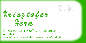 krisztofer hera business card